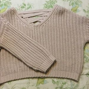 Light pink crop sweater